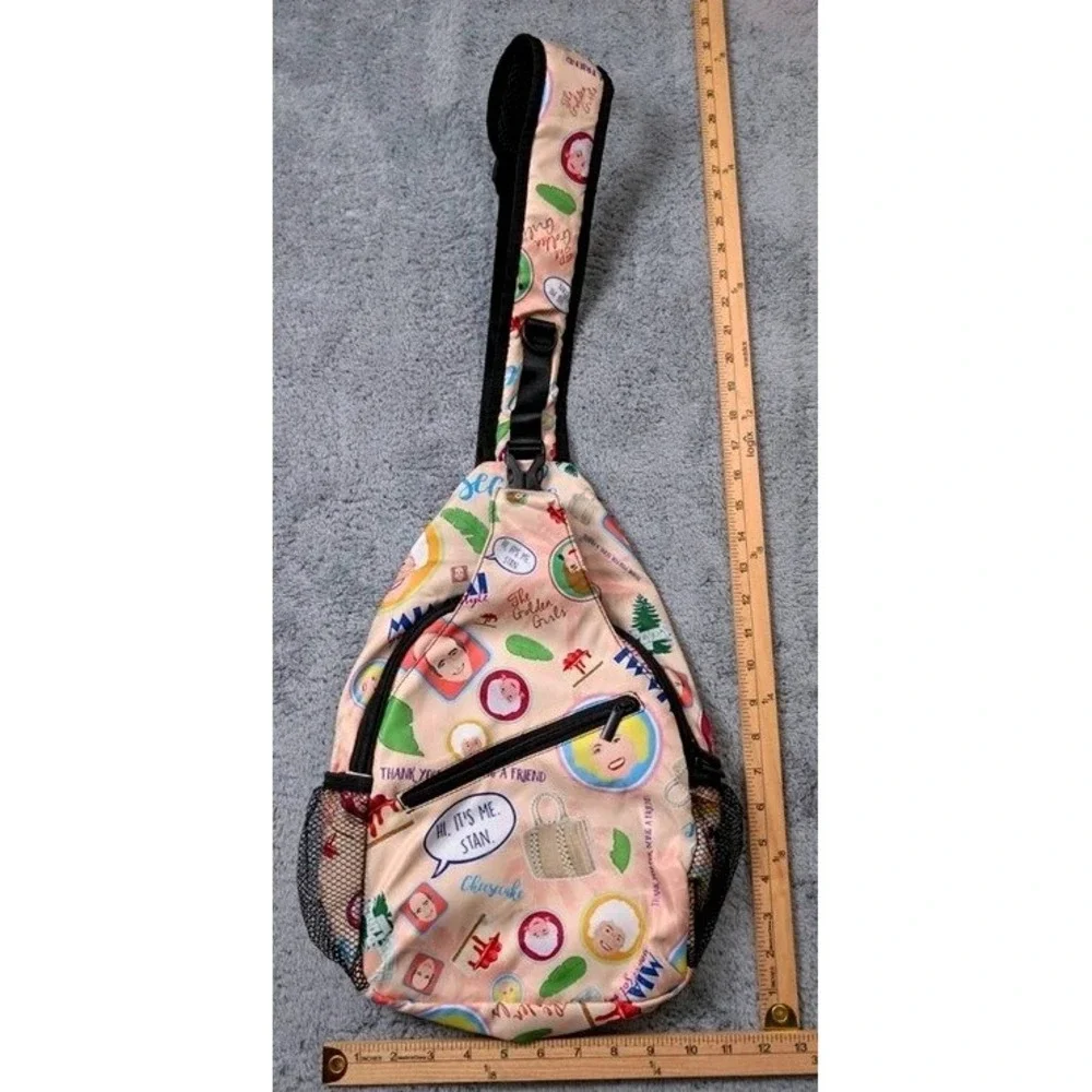 The Golden Girls Character Print Crossbody Sling Bag Backpack ~ Adjustable
